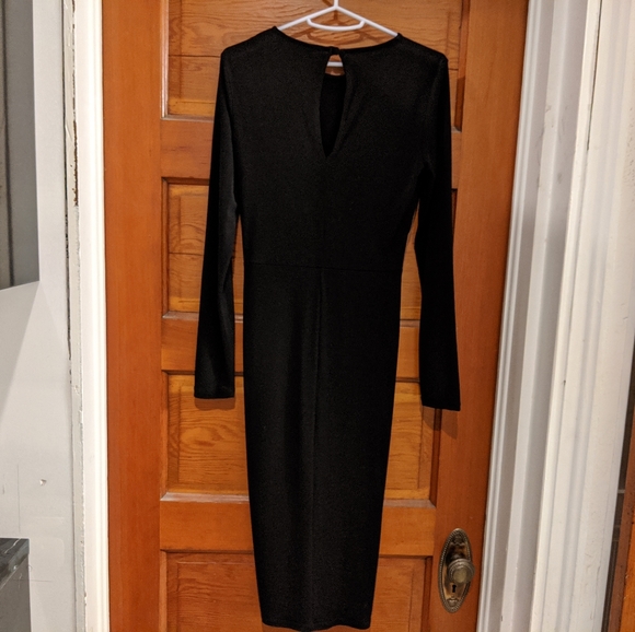 Miss Selfridge Bodycon Black Dress w/ Cutouts - Picture 7 of 8